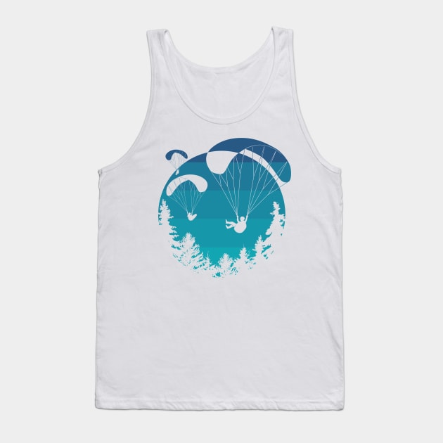 Paragliding Gaggle Tank Top by TheWanderingFools